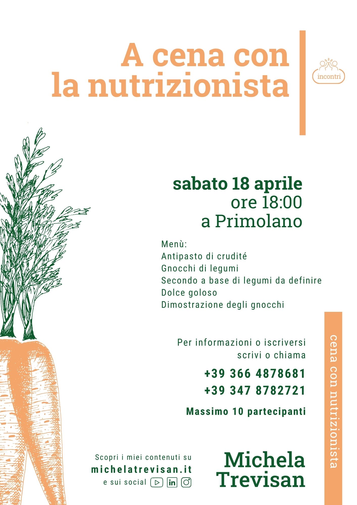 michela_trevisan_a-cena-con_la-nutrizionista_18 aprile_2026
